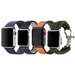 Set 4 Curele iUni compatibile cu Apple Watch 1/2/3/4/5/6/7, 42mm, Bleumarin, Negru, Maro, Verde